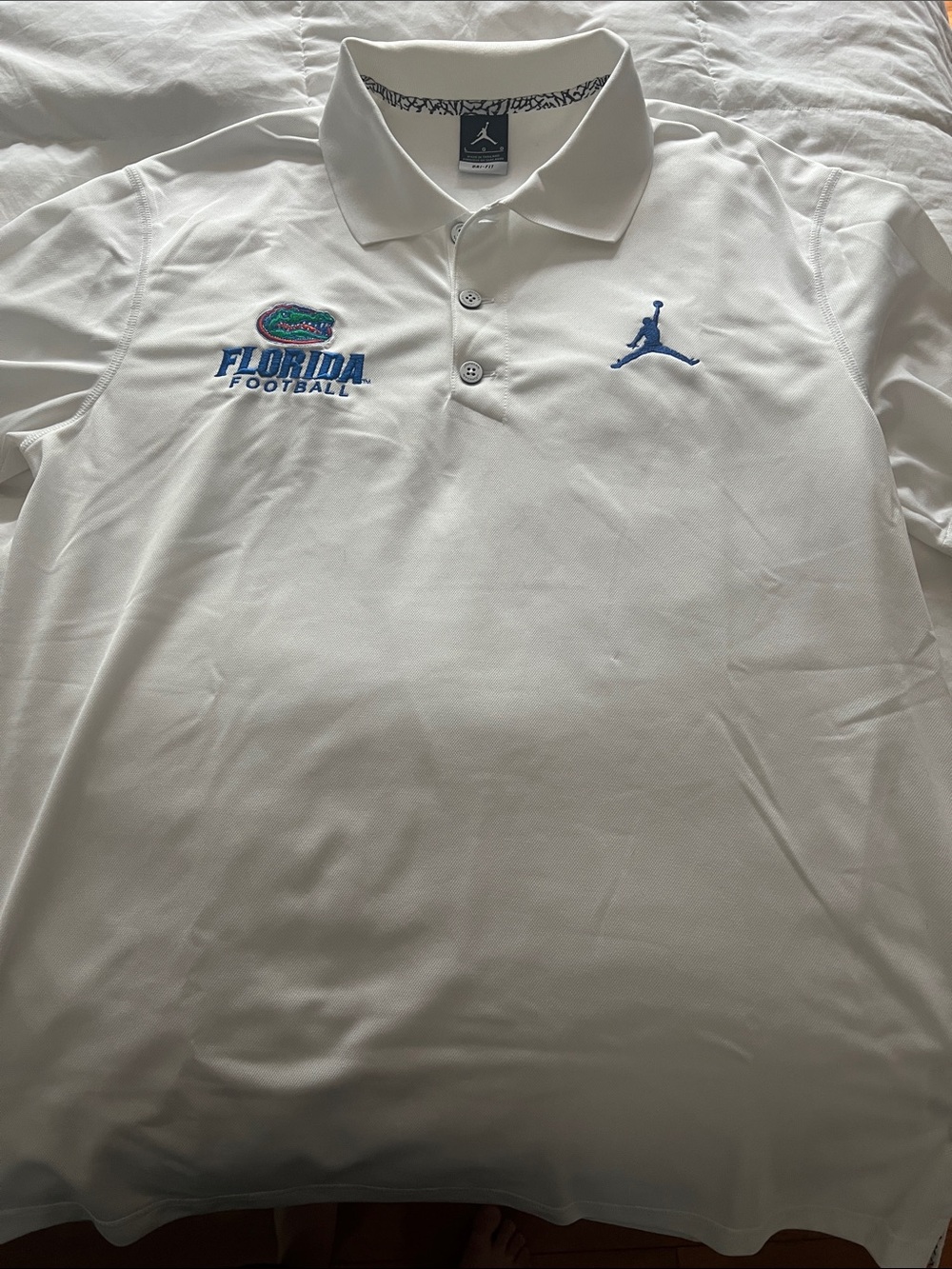 Jordan Florida Football White Polo